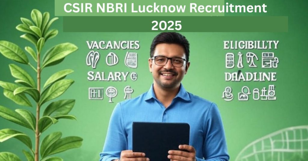 CSIR NBRI Lucknow Recruitment 2025