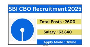 SBI CBO Recruitment 2025