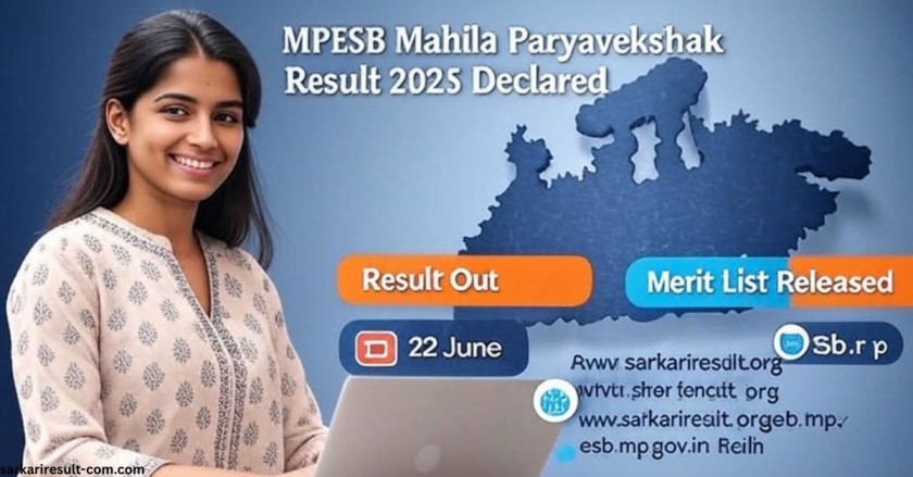 MPESB Mahila Paryavekshak Result 2025