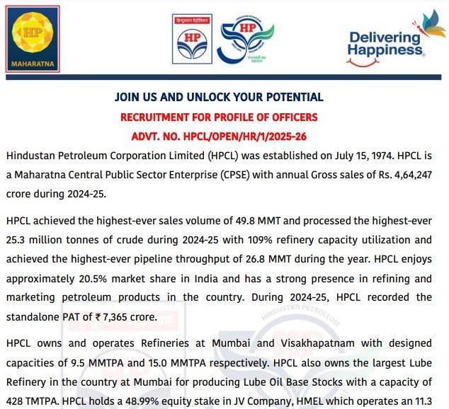 HPCL Recruitment 2025