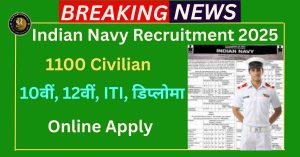 Indian Navy Civilian Recruitment 2025