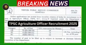 TPSC Agriculture Officer Recruitment 2025